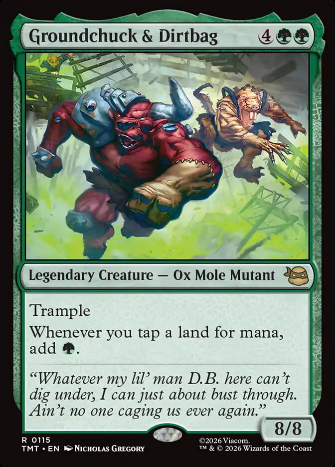 MTG Card Title: Groundchuck & Dirtbag TMT/115