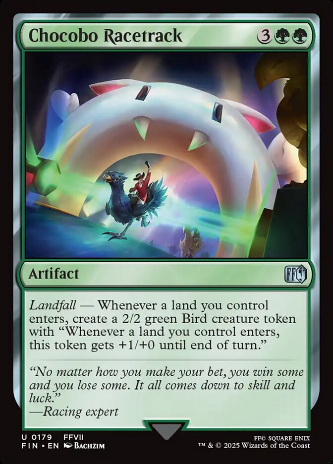 MTG Card Title: Chocobo Racetrack FIN/179