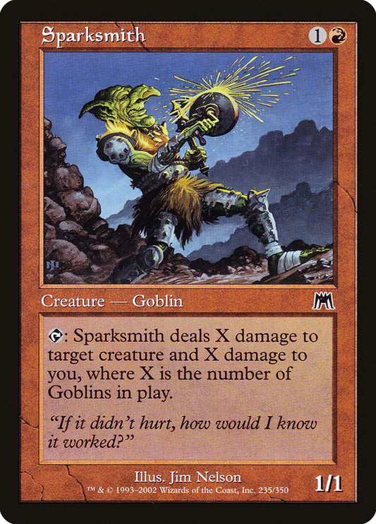 MTG Card Title: Sparksmith ONS/235