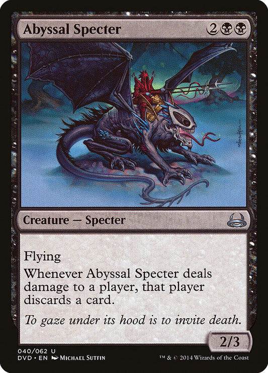 MTG Card Title: Abyssal Specter DVD/40