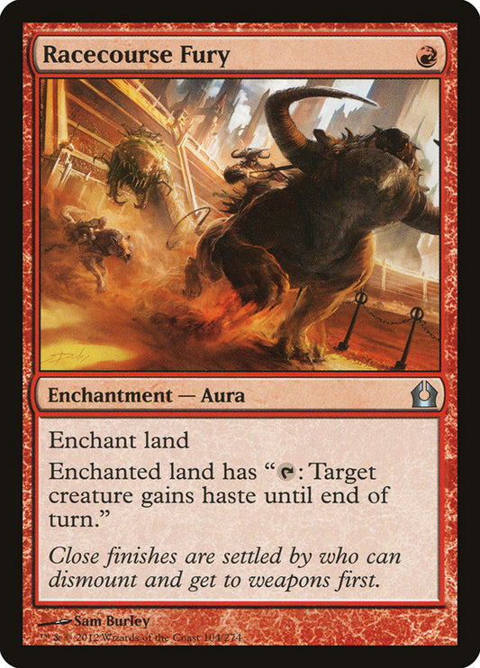 MTG Card Title: Racecourse Fury RTR/104
