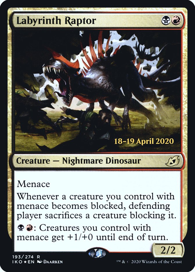 MTG Card Title: Labyrinth Raptor PIKO/193s