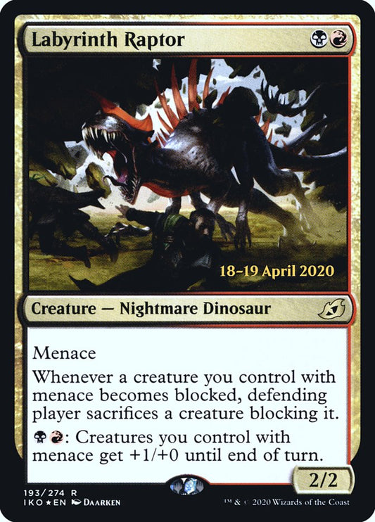 MTG Card Title: Labyrinth Raptor PIKO/193s