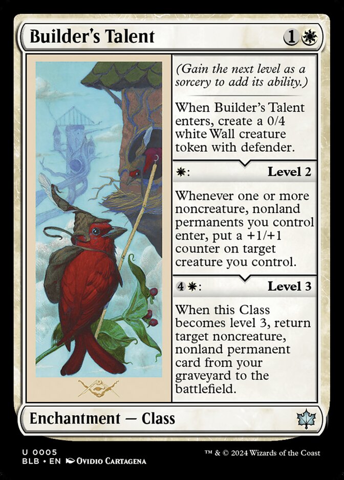 MTG Card Title: Builder's Talent BLB/5