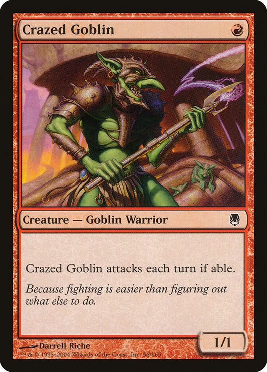 MTG Card Title: Crazed Goblin DST/56
