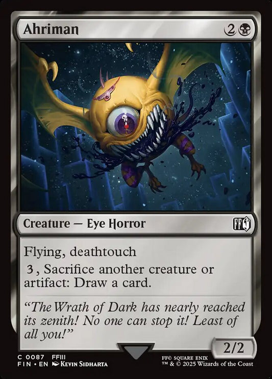 MTG Card Title: Ahriman FIN/87