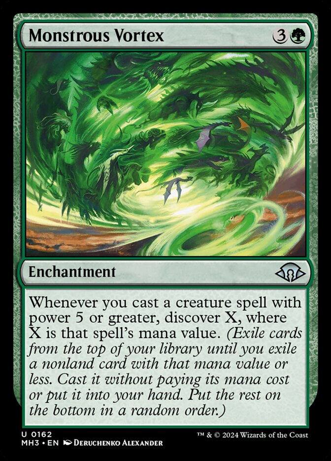 MTG Card Title: Monstrous Vortex MH3/162