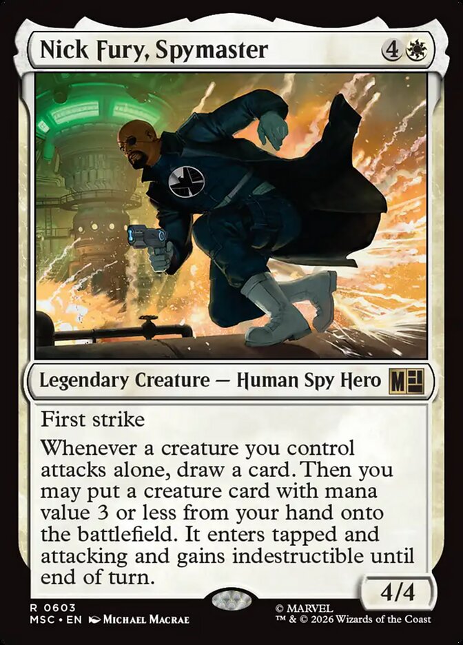 MTG Card Title: Nick Fury, Spymaster MSC/603