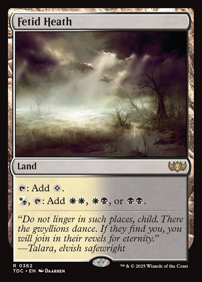 MTG Card Title: Fetid Heath TDC/362