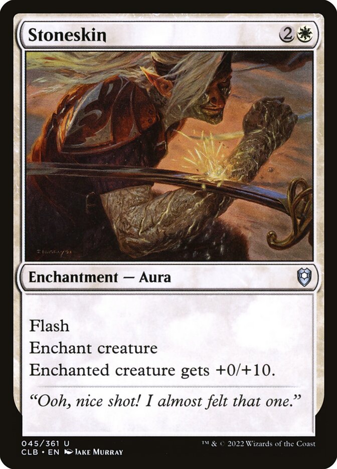 MTG Card Title: Stoneskin CLB/45