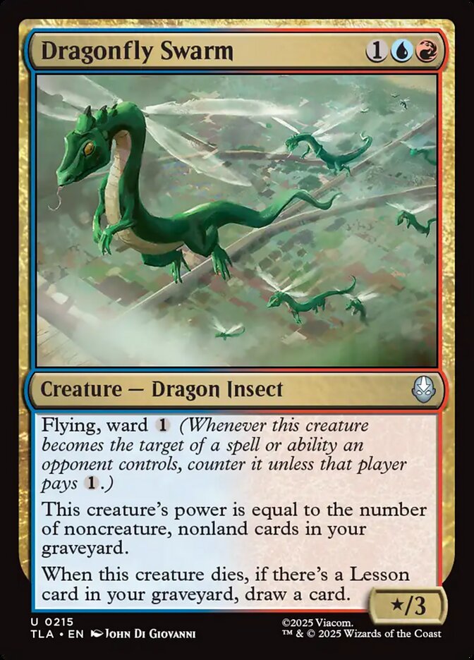 MTG Card Title: Dragonfly Swarm TLA/215