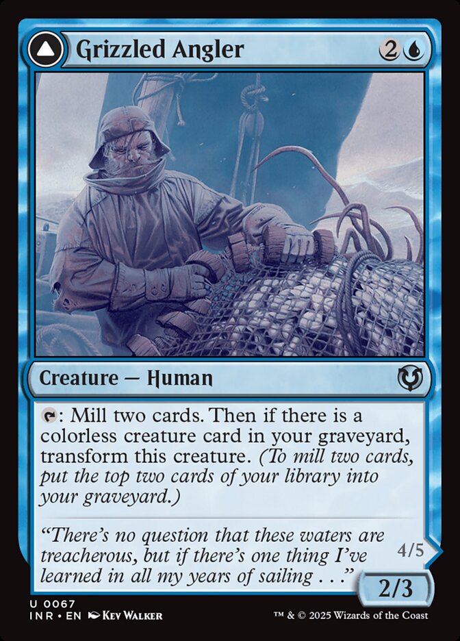 MTG Card Title: Grizzled Angler // Grisly Anglerfish INR/67