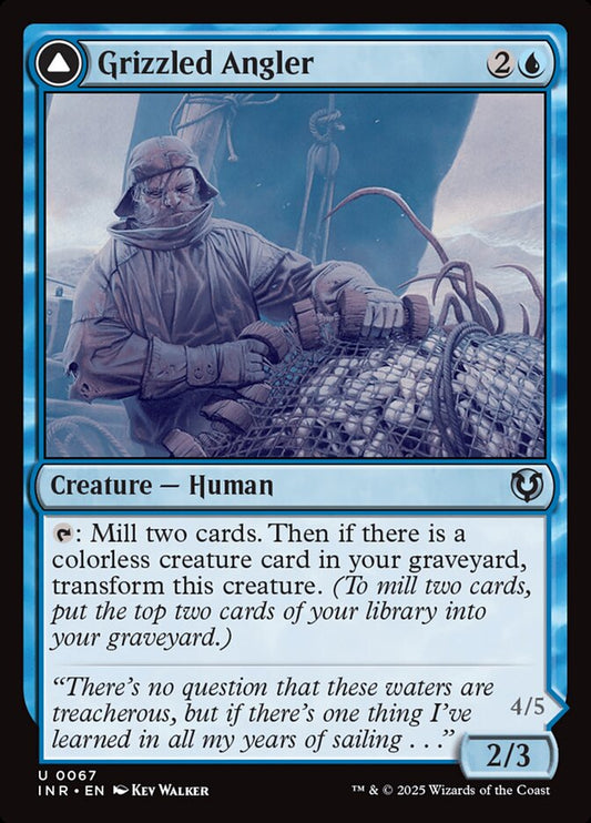 MTG Card Title: Grizzled Angler // Grisly Anglerfish INR/67