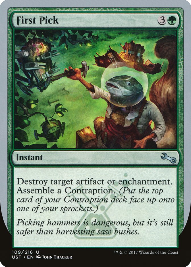 MTG Card Title: First Pick UST/109