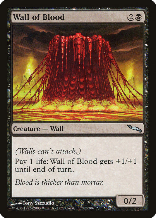 MTG Card Title: Wall of Blood MRD/82
