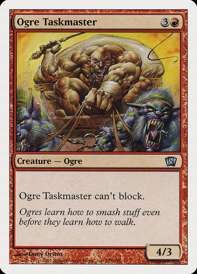 MTG Card Title: Ogre Taskmaster 8ED/205