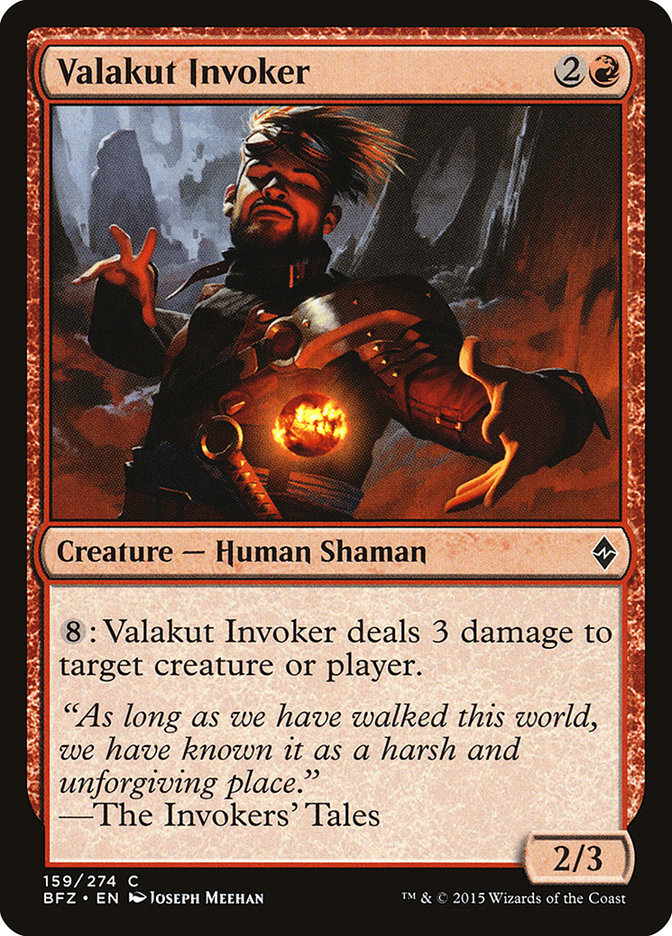MTG Card Title: Valakut Invoker BFZ/159