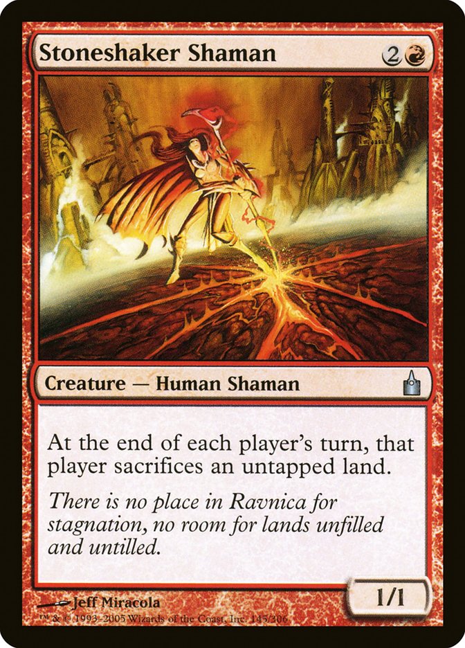 MTG Card Title: Stoneshaker Shaman RAV/145
