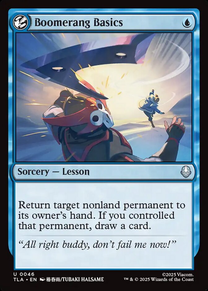 MTG Card Title: Boomerang Basics TLA/46