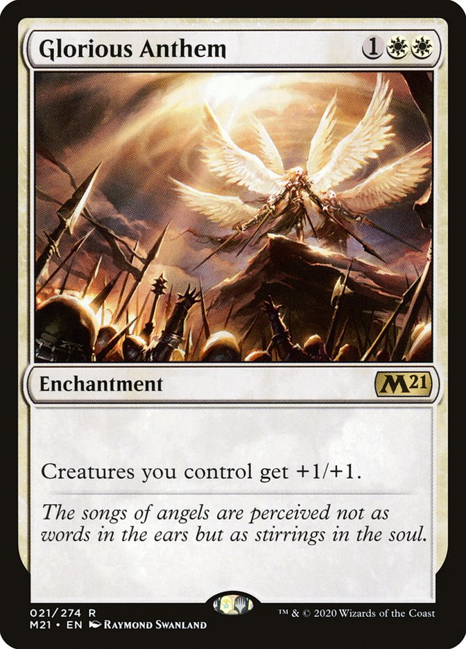 MTG Card Title: Glorious Anthem M21/21