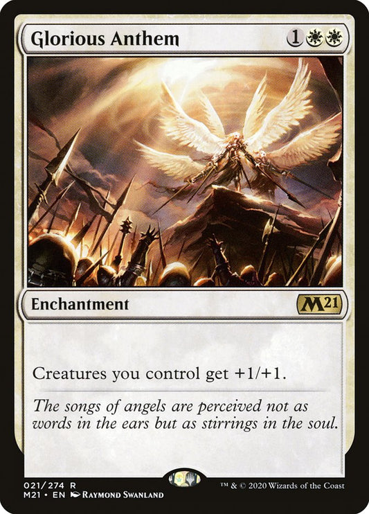MTG Card Title: Glorious Anthem M21/21
