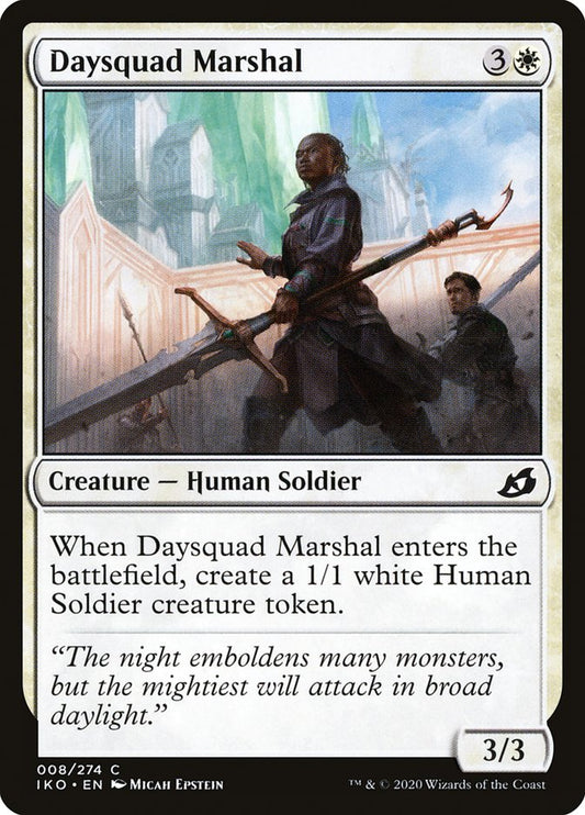 MTG Card Title: Daysquad Marshal IKO/8