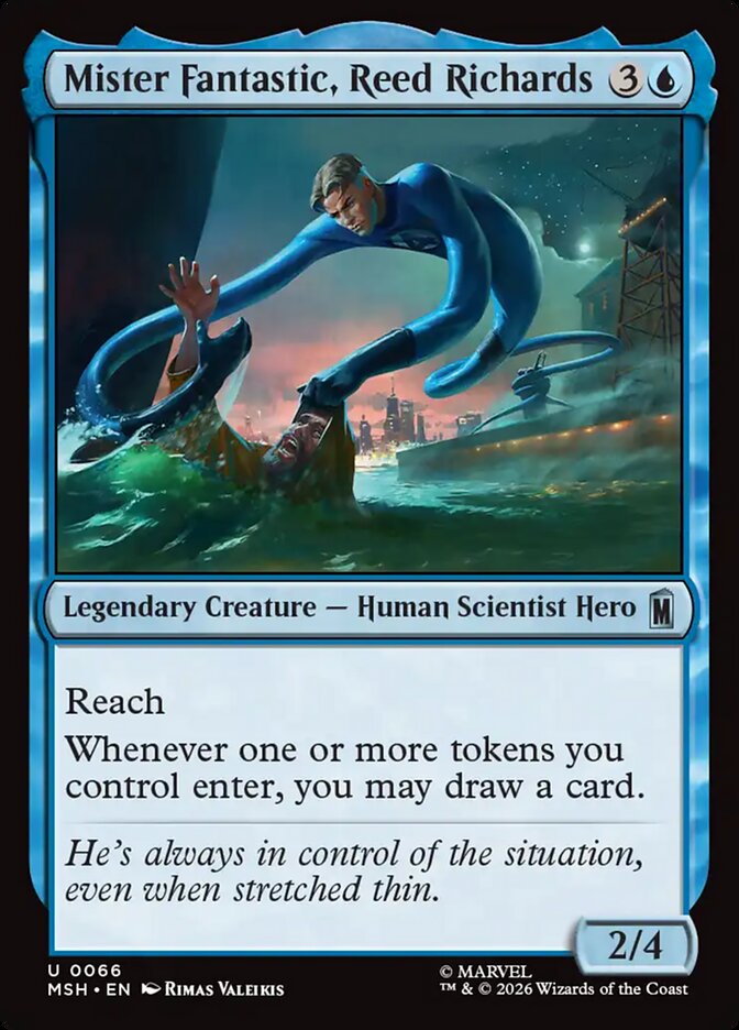 MTG Card Title: Mister Fantastic, Reed Richards MSH/66