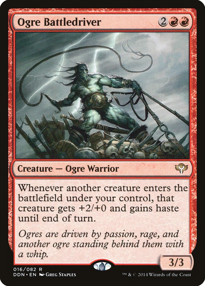 MTG Card Title: Ogre Battledriver DDN/16