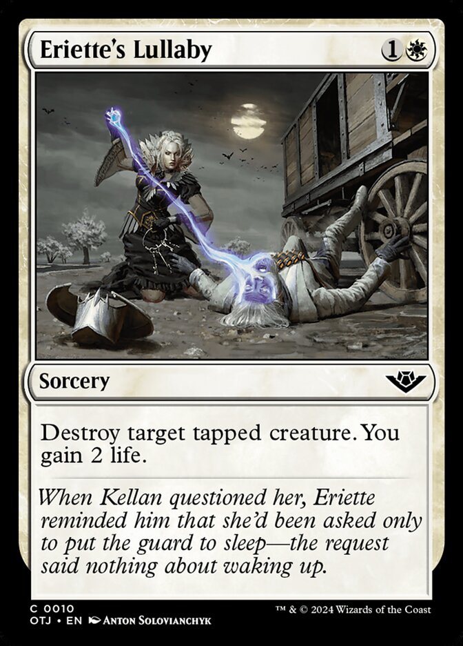 MTG Card Title: Eriette's Lullaby OTJ/10