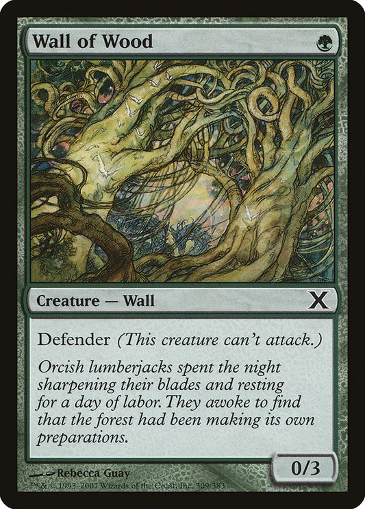 MTG Card Title: Wall of Wood 10E/309