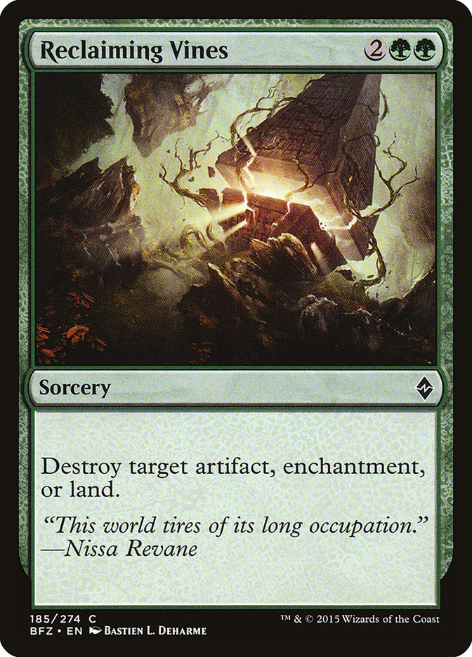 MTG Card Title: Reclaiming Vines BFZ/185