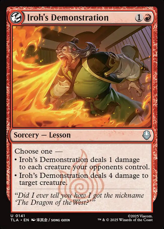 MTG Card Title: Iroh's Demonstration TLA/141
