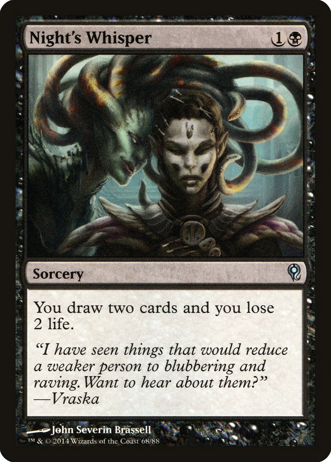 MTG Card Title: Night's Whisper DDM/68