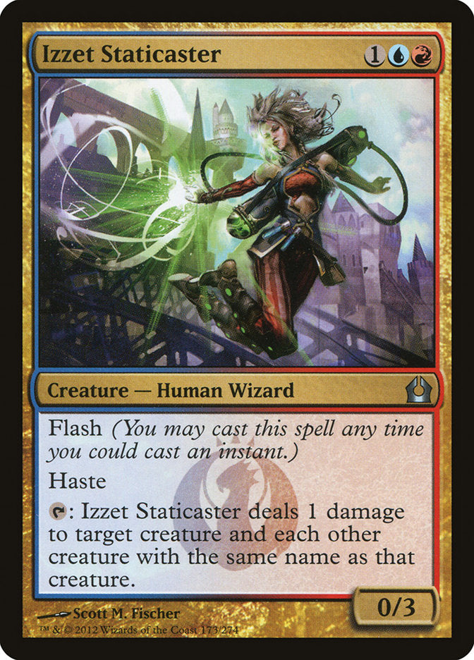 MTG Card Title: Izzet Staticaster RTR/173