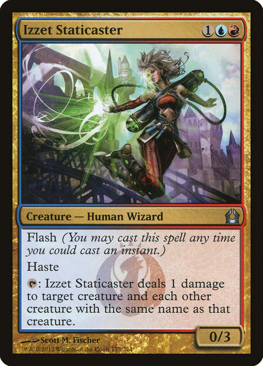 MTG Card Title: Izzet Staticaster RTR/173