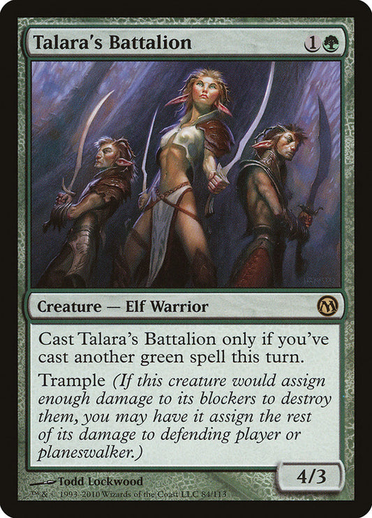 MTG Card Title: Talara's Battalion DPA/84