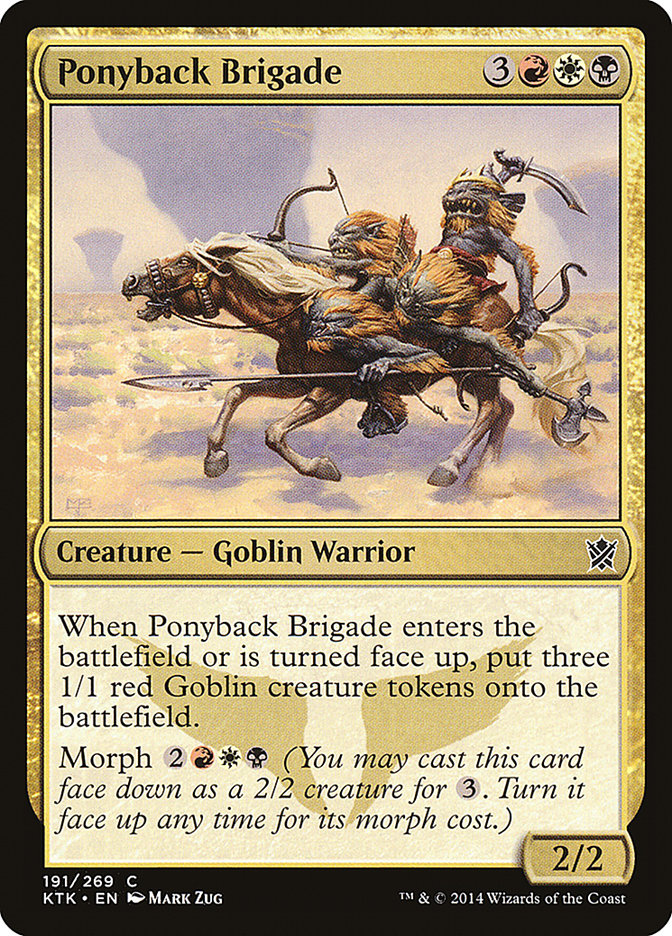 MTG Card Title: Ponyback Brigade KTK/191