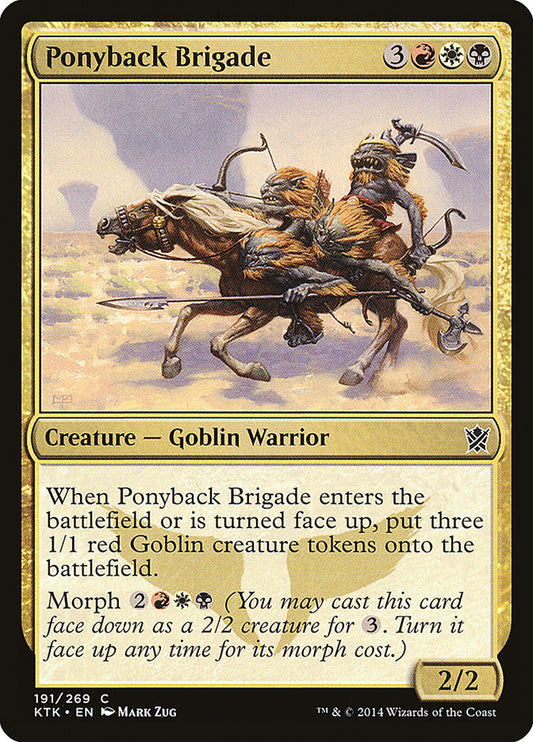 MTG Card Title: Ponyback Brigade KTK/191