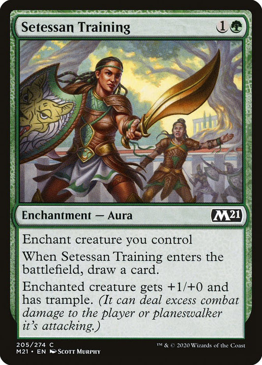 MTG Card Title: Setessan Training M21/205