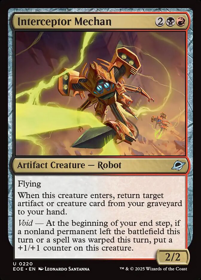 MTG Card Title: Interceptor Mechan EOE/220