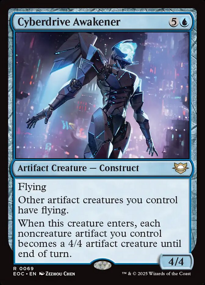 MTG Card Title: Cyberdrive Awakener EOC/69