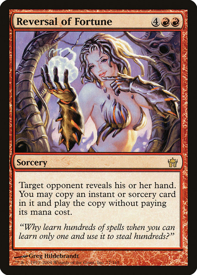 MTG Card Title: Reversal of Fortune 5DN/77