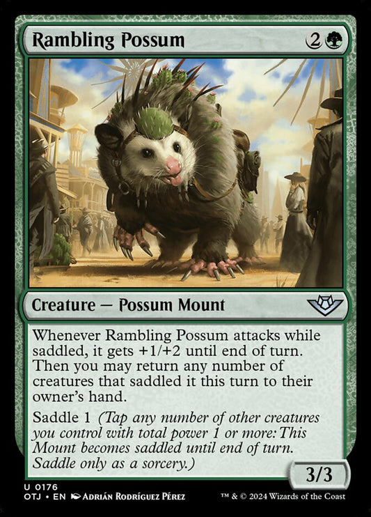 MTG Card Title: Rambling Possum OTJ/176