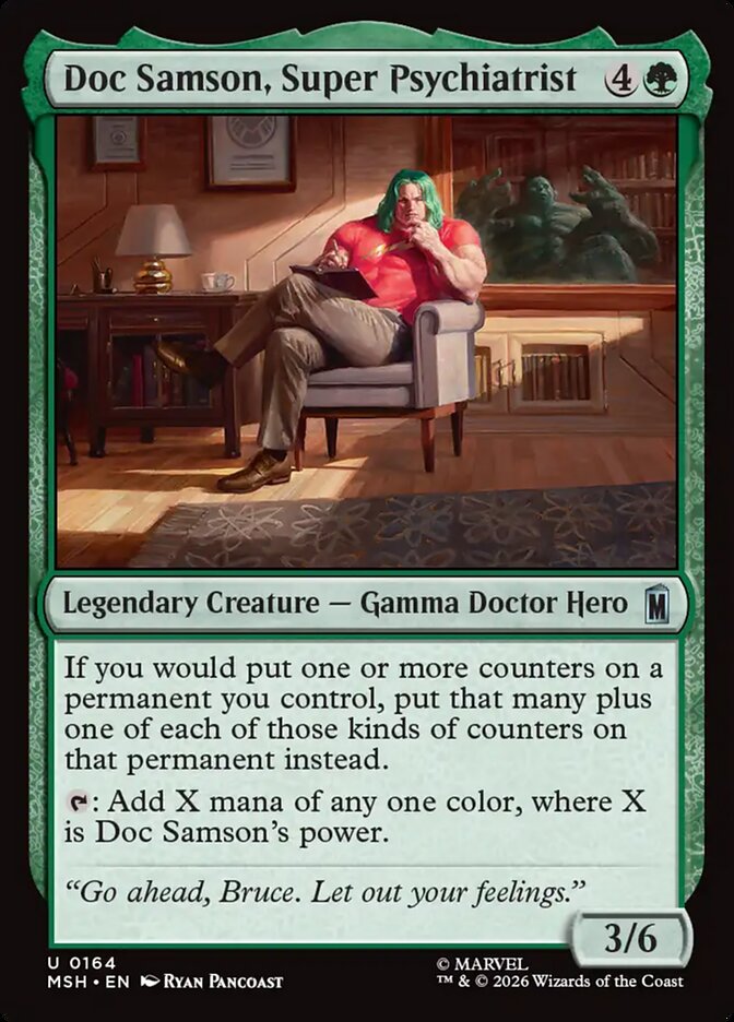MTG Card Title: Doc Samson, Super Psychiatrist MSH/164