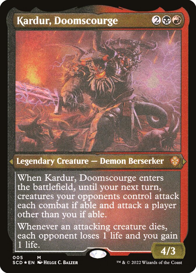 MTG Card Title: Kardur, Doomscourge SCD/5