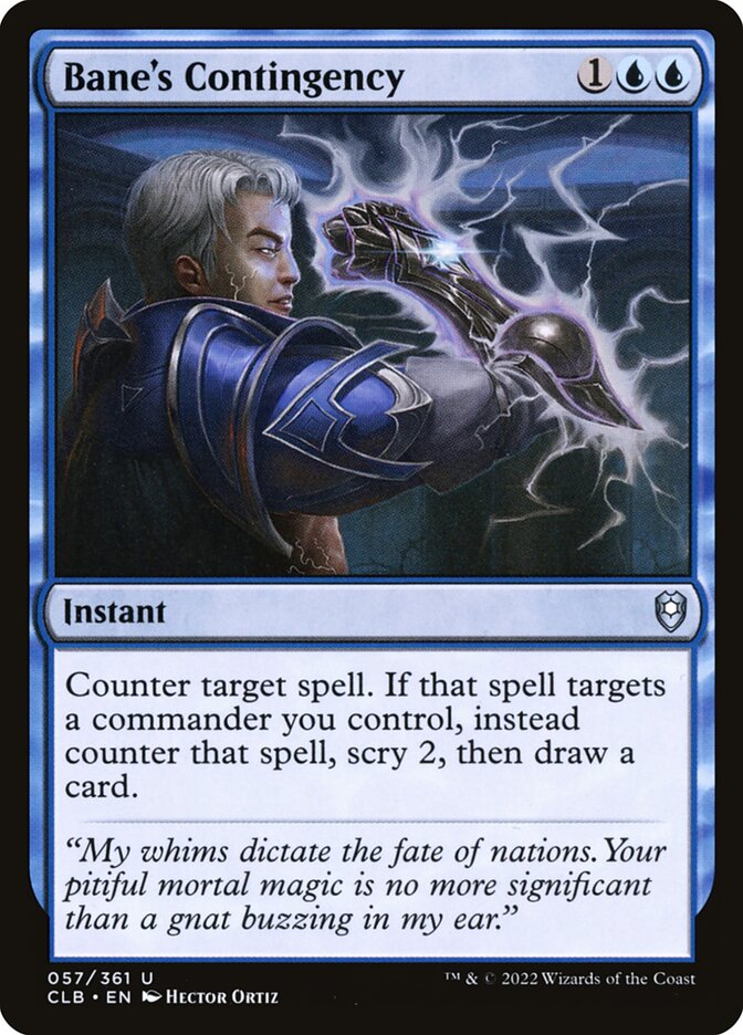 MTG Card Title: Bane's Contingency CLB/57