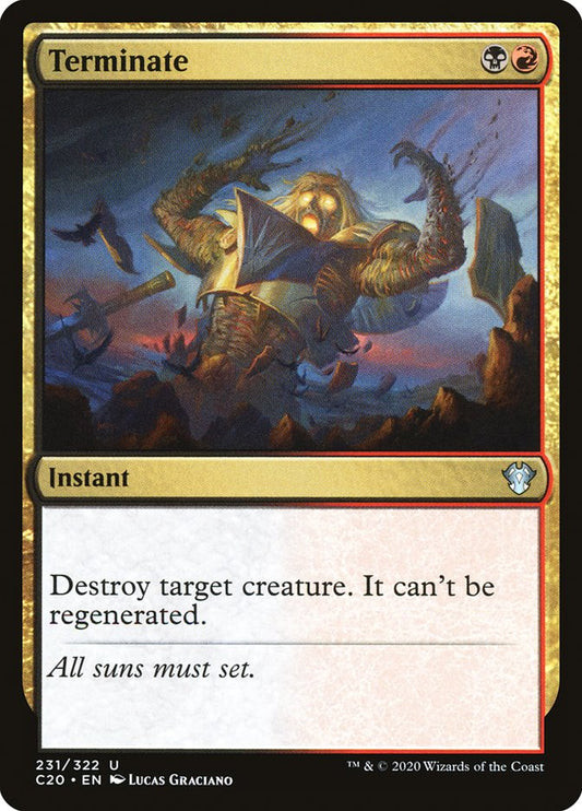 MTG Card Title: Terminate C20/231