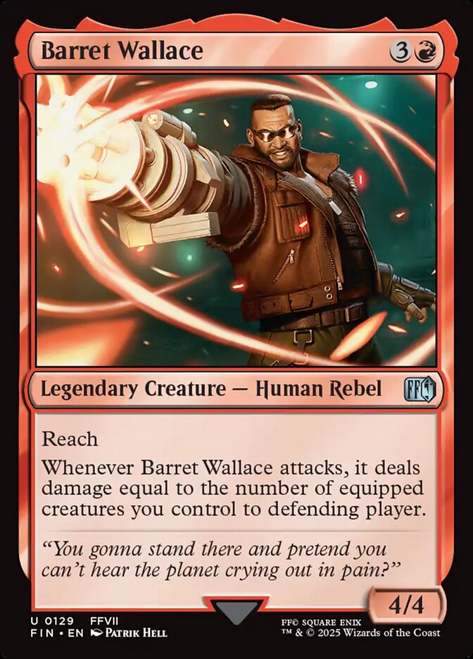 MTG Card Title: Barret Wallace FIN/129