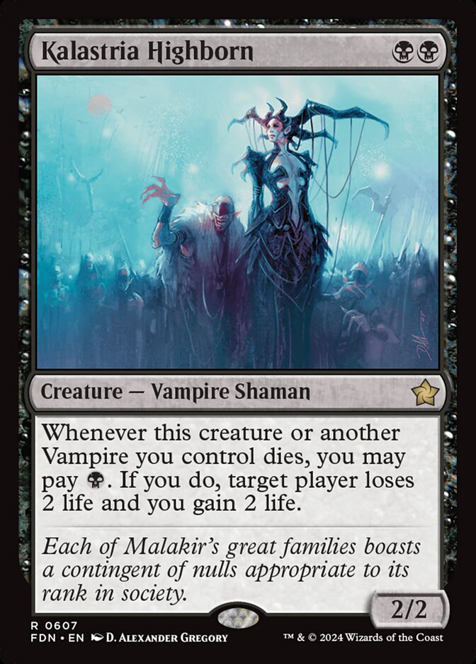 MTG Card Title: Kalastria Highborn FDN/607