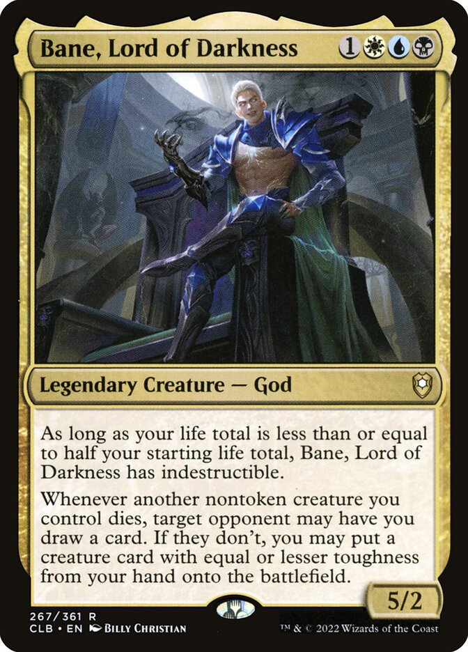 MTG Card Title: Bane, Lord of Darkness CLB/267